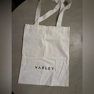 Varley White Canvas Tote